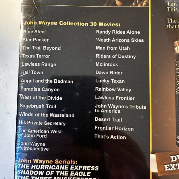 JOHN WAYNE 30 MOVIES ULITMATE COLLECTOR'S EDITION DVD, SEALED NEW. NWOT - Picture 4 of 7